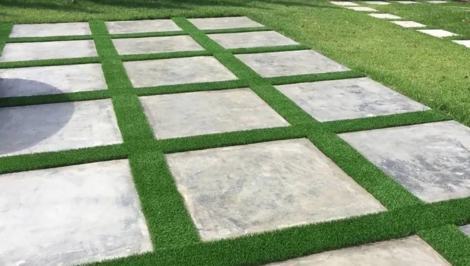 Artificial Grass and Tiles for modern gardens