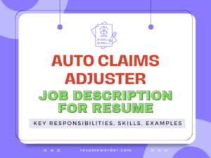 Insurance claims adjuster jobs